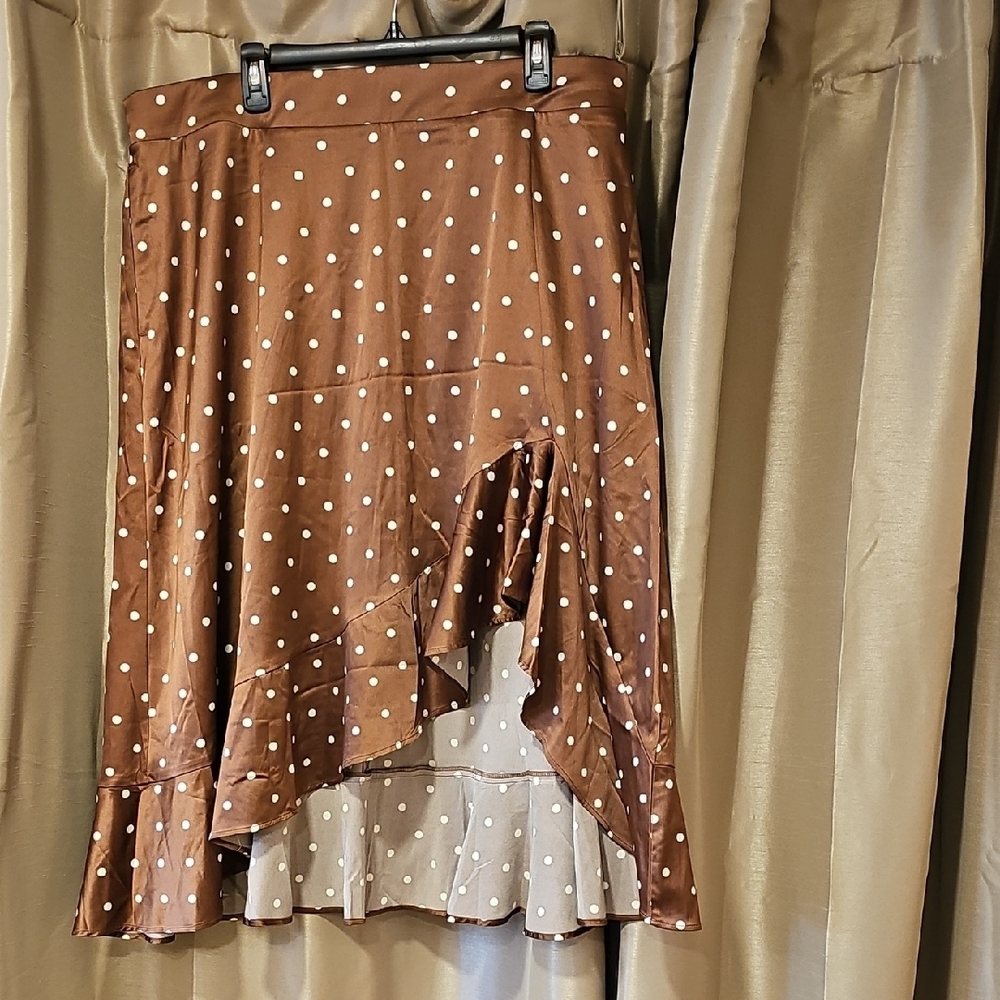 Torrid Brown Polka Dot Women's Skirt